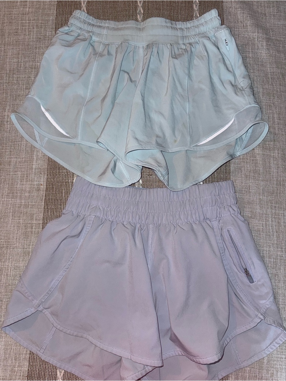 lululemon athletica Light Blue & Lavender Athletic Shorts Set
